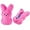 Rosy With Zipper, variant on Guvpev Easter Bunny Toys with Zipper, Shaggy Bunny Peep 6” Collectible Plush Easter Decorations, Cute Bunny Stuffed Animals Zip Up Bag, Easter Basket Stuffers for Kids & Adults