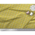 thumbnail image 2 of Soimoi Yellow Cotton Duck Fabric Running Horse Animal Print Sewing Fabric Yard 42 Inch Wide, 2 of 3
