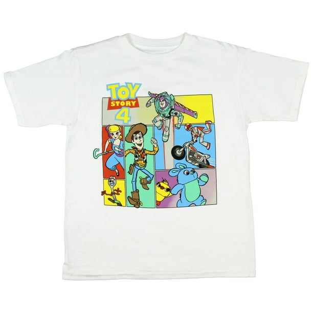 Seven Times Six Disney Boys Toy Story 4 Runaway Characters Kids T Shirt Lg Walmart Com Walmart Com