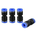 thumbnail image 5 of 5pcs Push to Connect Fittings 6mm or 15/64" Straight Tube Fittings Blue, 5 of 5