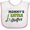 White and Pink, variant on Inktastic Mommys Little Golfer with Golf Club and Ball Boys or Girls Baby Bib