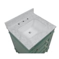thumbnail image 4 of Eleanor 24" Bathroom Vanity with Sage Green Cabinet and Carrara Marble Top, 4 of 6