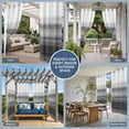 thumbnail image 3 of Outdoor Curtains for Patio Waterproof, Black And White Grommet Gazebo Curtains Drapes for Porch, Pergola,Backyard,Outside, 2 Privacy Panels 54 x 84 Inch, Abstract Modern Brush Strokes, 3 of 9
