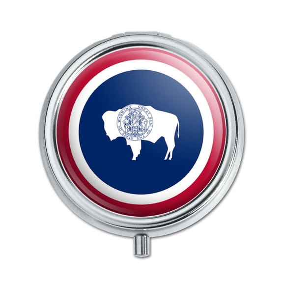 Wyoming State Flag Pill Box