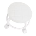 thumbnail image 1 of Tabouret de Pédicure en Cuir PU, Tabouret Roulant Bas, Tabouret de Garage avec Roues, Petit Rouleau Bas, Fauteuil Roulant Pivotant à Roue Silencieuse pour Maison Bureau Boutique, 1 of 7