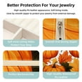 thumbnail image 3 of Maple Leaf Pumpkin Travel Portable Jewelry Box - Square Organizer Box with Bracelet Holder, Earring Organizer – Store Rings, Earrings, Necklaces, Bracelets, and More! Suitable for Girls and Women, 3 of 6