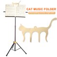 thumbnail image 2 of Carpeta de partituras de música con forma de gato de Metal, abrazadera de página, libro de papel, Clip de notas (dorado) Likrtyny Para estrenar, 2 of 8