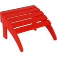 thumbnail image 5 of Adirondack Chair Footrest Foldable Ottoman, Folding Ottoman Outdoor Foot Rest for Patio Waterproof, Adirondack Ottoman Outdoor, Red, 5 of 9