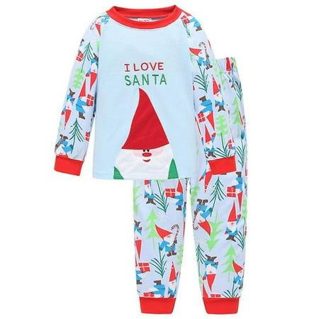 

Kids Boy Girl Christmas Pyjamas Set Xmas Santa Elk Sleepwear Nightwear
