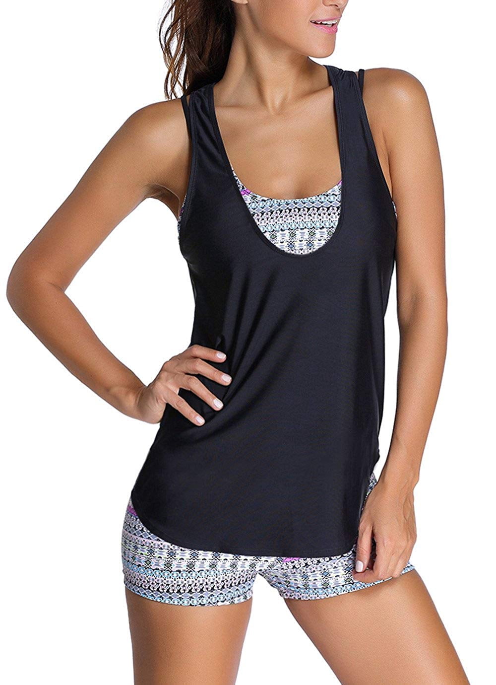 Women Tribal Printed Tankini with 
