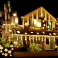 thumbnail image 2 of Luces Navideñas para Exterior Adecorty 8 Tubos 192 LEDs Blanco Cálido, 2 of 7