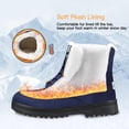 thumbnail image 5 of Mifater Winter Snow Boots for Women Warm Plush Lined Ankle Boots Comfortable Lace Up Booties Cute Flat Shoes Blue Boots, 5 of 7