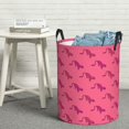 thumbnail image 5 of Picia Leopard Print Large Laundry Basket, Waterproof, Freestanding Laundry Hamper, Collapsible Tall Clothes Hamper with Extended Handles-Medium, 5 of 8