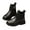Black, variant on Kids Snow Boots with Cozy Lining for Toddler Girls Winter Warm Waterproof Non Slip Boots Outdoor, Brown