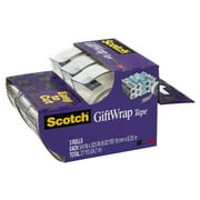 Scotch Gift Wrap Tape, Invisible, 0.75 in. x 325 in., 3 Dispensers/Pack