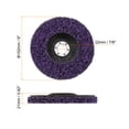 thumbnail image 2 of Uxcell 5 Pcs Roues Dénudées 6"x7/8 Pouces pour Moulin d'Angle Violet, 2 of 6