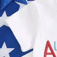 thumbnail image 4 of NOLDARES Baby Toddler Boy Independence Day Outfit Short Sleeve T-Shirt and Elastic Waist Shorts with Pockets Patriotic Flag Print 2Pcs Summer(Sky Blue,2-3 Y), 4 of 8