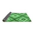 thumbnail image 2 of Ahgly Company Indoor Square Southwestern Emerald Green Country Area Rugs, 7' Square, 2 of 4
