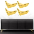 thumbnail image 6 of deevoka 4Pcs Furniture Legs Decor Classical Replacement for Worktop Living Room Home Gold, 6 of 9