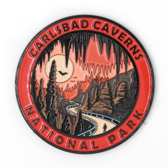 Carlsbad Caverns National Park Magnet | 52mm Black Nickel Enamel
