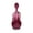 Red, variant on Crossrock 4/4 Cello Case Lightweight Poly Carbon Composite with Backpack,wheels