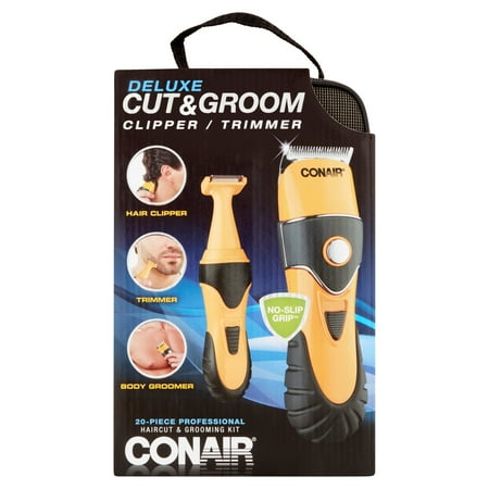 Conair Clipper Attachments - Conair Deluxe Cut & Groom Clipper / Trimmer 20-Piece Professional Haircut & Grooming Kit