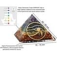 thumbnail image 2 of 7 Chakra Crystal Orgone Pyramid, Organite Pyramid Eye of Ra, 2 of 4