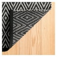 thumbnail image 2 of Dash & Albert Diamond Handwoven Indoor/Outdoor Rug, 5' x 8', Black/Ivory, 2 of 6