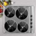 thumbnail image 2 of Bahomeck Electric Stove Burner Covers Set Of 4,Majestic Deer With Impressive Antlers Stands In The Dark Forest Metal Gas Stove Burner Covers,Protecting Gas Stoves,8 Inch And 10 Inch, 2 of 2