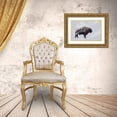thumbnail image 3 of Beata, Angyalosi 14x11 Gold Ornate Wood Framed with Double Matting Museum Art Print Titled - Bison - Double Exposure, 3 of 4