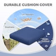 thumbnail image 5 of Aoodor Outdoor Seat Pads Chair Cushion W24''xD24'', Fade-resistant Polyester, Removable Cover with Hidden Zipper,Adaptable Secure Ties, for patio, garden, or terrace Set of 2, 5 of 7