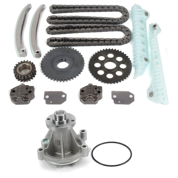 MOCA AUTOPARTS Timing Chain Kit with Water Pump Fit for 1997-1999 Ford Expedition E-150 Econoline 4.6L