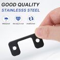 thumbnail image 4 of Uxcell Deadbolt Strike Plate, Adjustable Door Strike Plate with Screws Black, 4 of 6