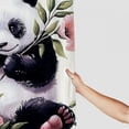 thumbnail image 3 of JEUXUS Prety Panda with Flower Shower Curtain for Bathroom Decoration White, 3 of 7