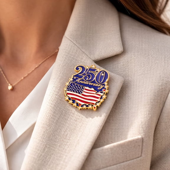 5 pcs Metal Badges Lapel Enamel Pins and Brooches Badge Pins for Backpacks Bags for a 250Th Anniversary Pin Decorative Brooches for Clothing