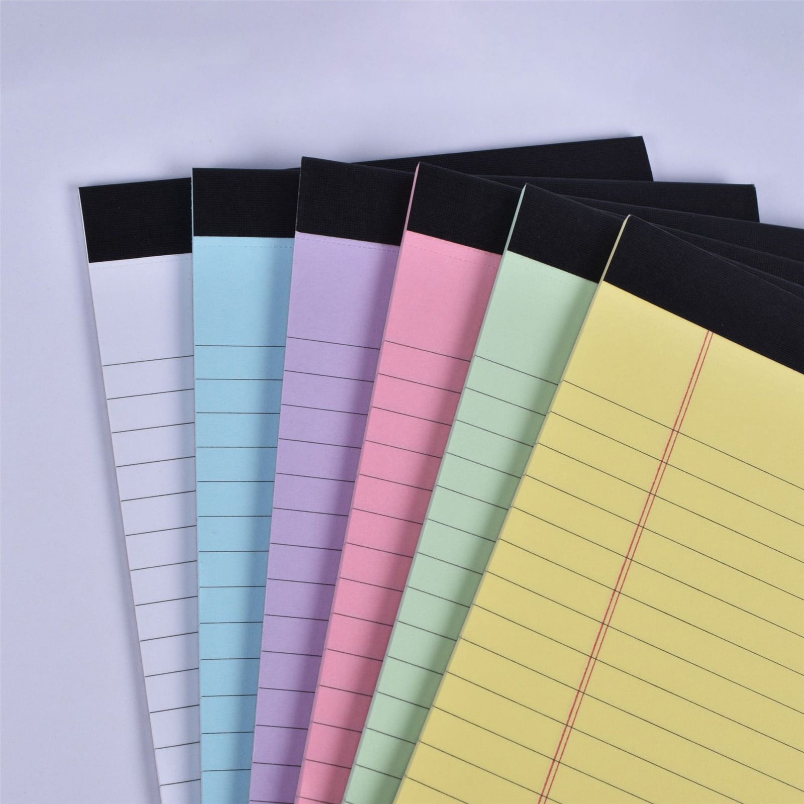 5 Pack College Ruled Note Pads for Note Taking To-Do Lists Daily Office Study,5x8"Perforated Legal Pads Colorful Writing Pads Narrow Ruled Small Notebooks,150 Sheets Thick Paper No Ink Bleed,Green*5