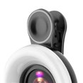 thumbnail image 2 of Mobile Phone Fill Light 15x Macro Lens Mini 53 Video Recording Mini Selfie LED for Android Photography, 2 of 8