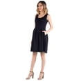 thumbnail image 4 of Maternity Sleeveless Knee Length Pocket Dress, 4 of 6