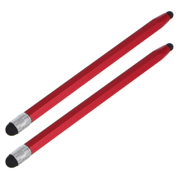 unbranded  2 Pcs Pen Stylus for Touch Screens Keyboard Pad Keychain Phone Red