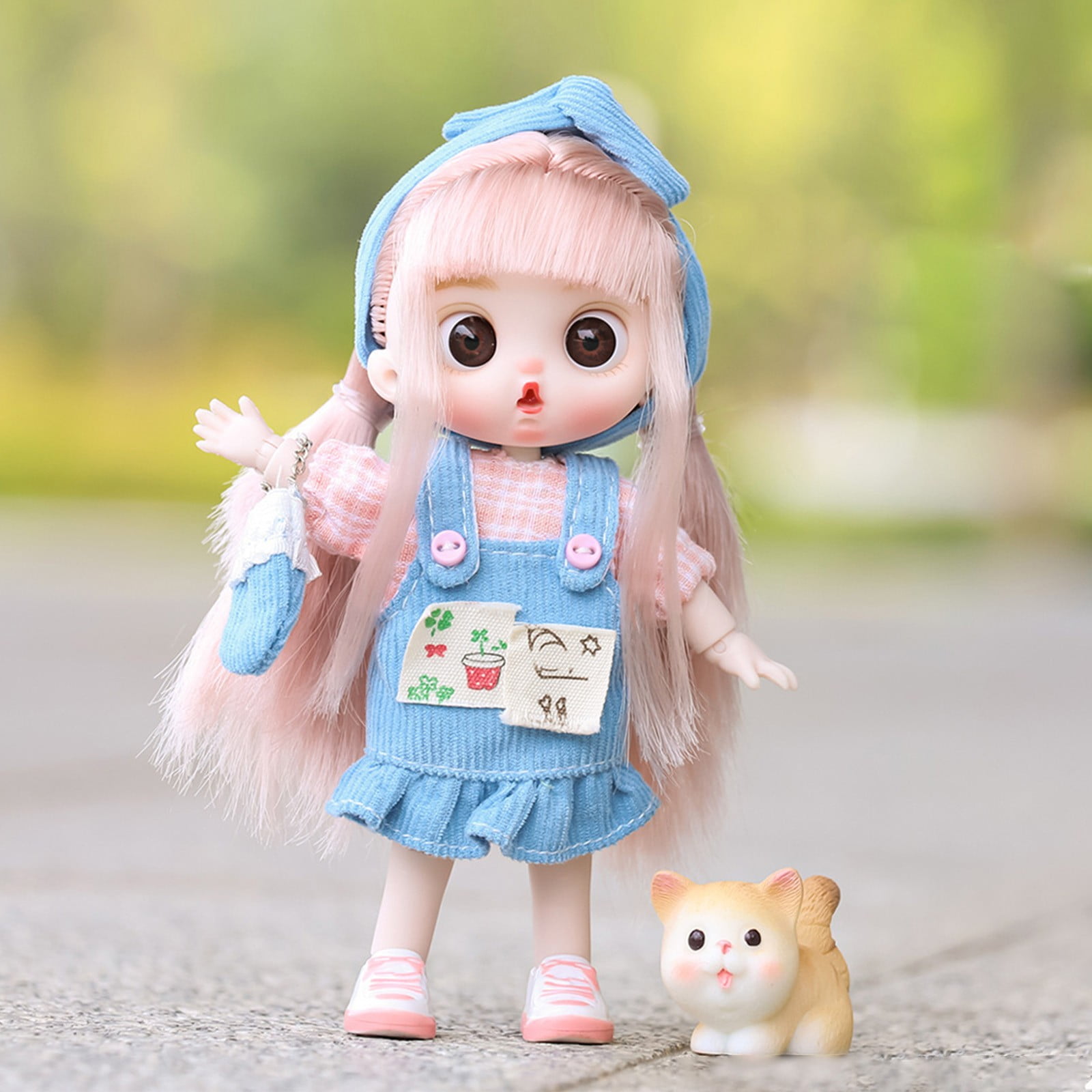 Cute Doll Toys Spring Trip Delighted Oblige Girl Dress Up Dolls Multi joints Movable Doll Gifts Gifts For Boys And Girls