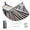 Thickened black-white stripe, variant on Double Hammock for 2 Adults – 500lbs Heavy Duty Canvas & Wood, Ideal for Outdoor Patio, Camping, Beach, Backyard – Oversized, 330x150cm