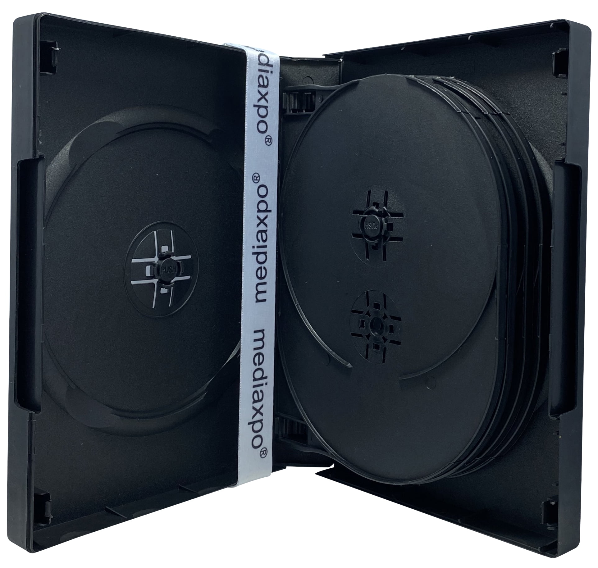 CheckOutStore 10 Black 10 Disc DVD Cases
