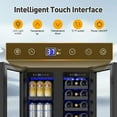 thumbnail image 6 of TITTLA 24 Inch Wine and Beverage Refrigerators Cooler,18-Wine Bottles and 57 Cans,Dual Zone,Under Counter,Black, 6 of 9