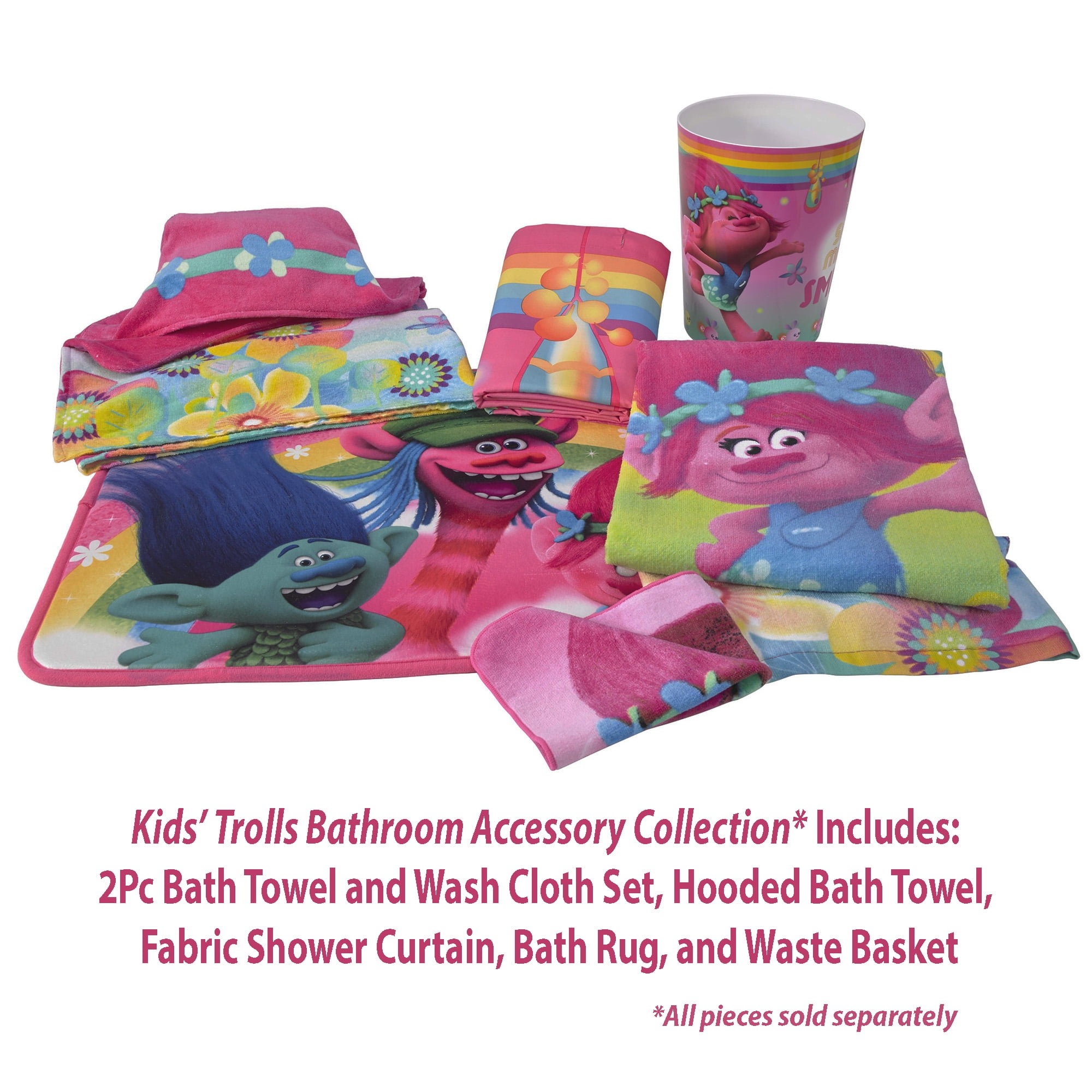 trolls hooded towel