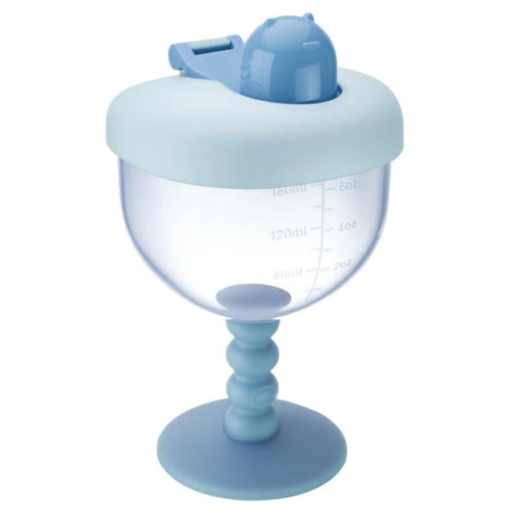 CHENjy Sippy Cup 6oz Leak Proof Creative Goblet Design Safe Plastic Easy Measure for Toddler Fun Mealtime