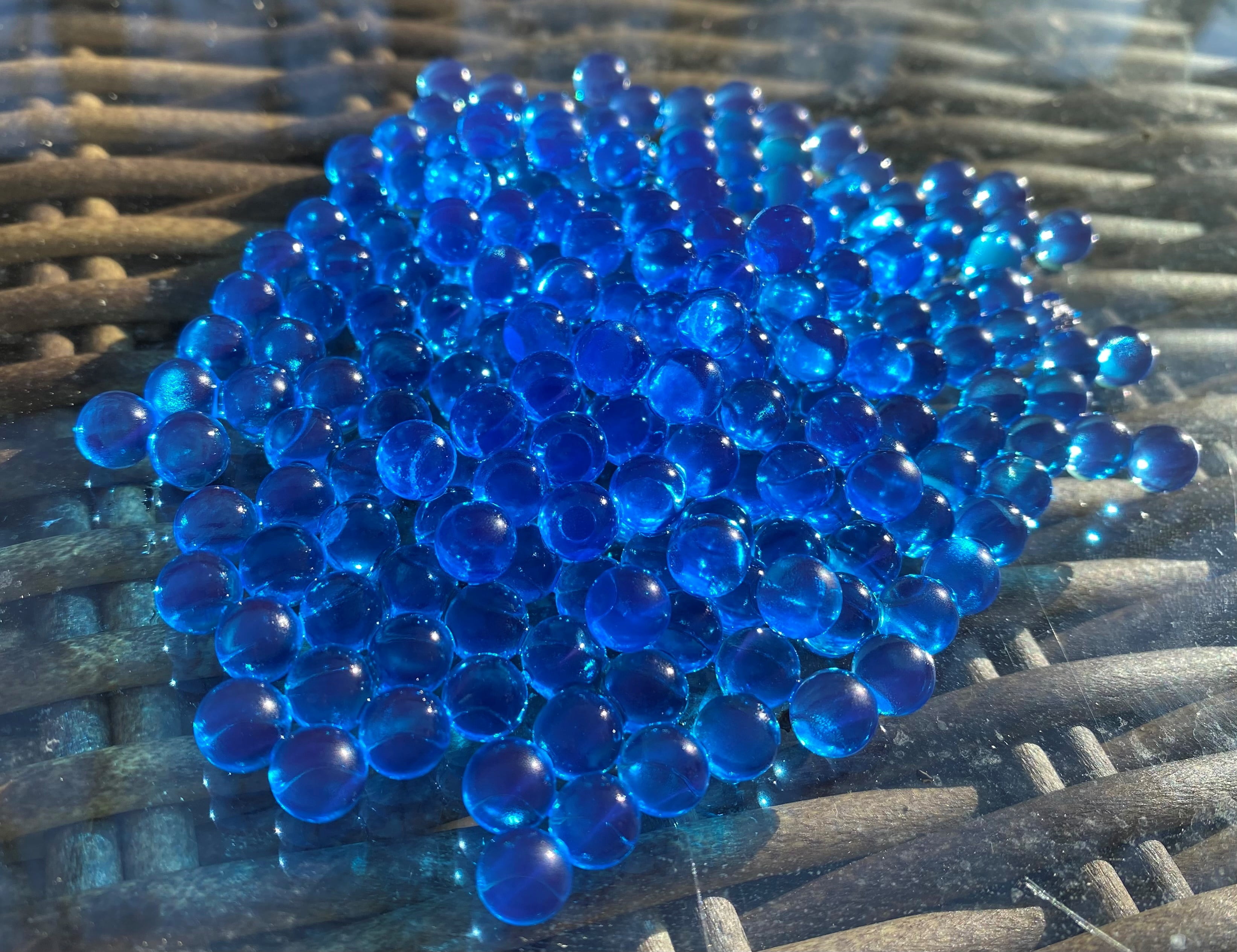 Lightning Blaster Blue Water Bead Ammo 20K Refill 7.5mm in Pour Nozzle Bag Ages 14+