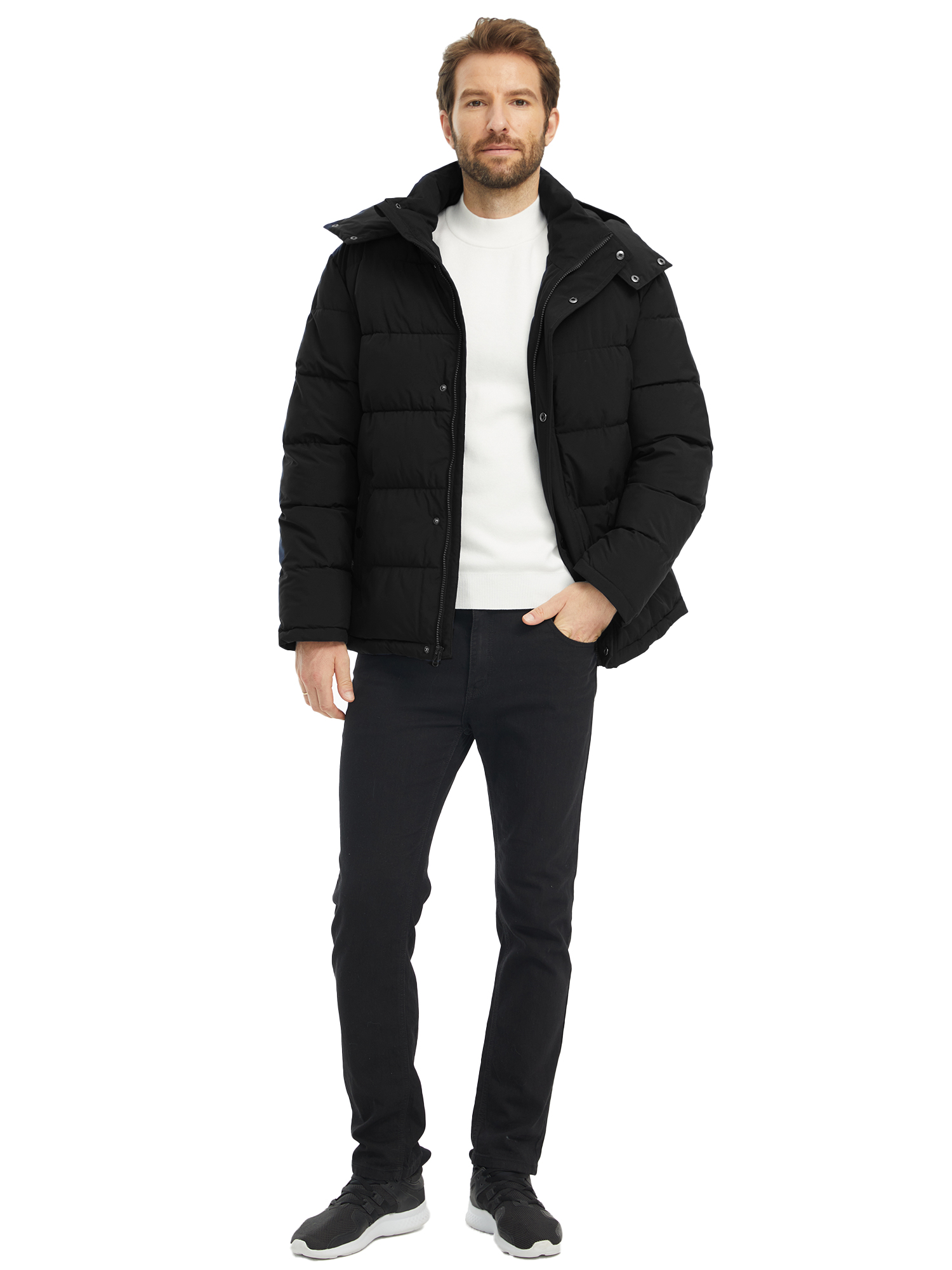 Wantdo Men's Recycled Puffer Jacket, Black photo 7