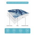 thumbnail image 5 of Quilts Queen Size, Blue Jellyfish Coastal Soft Comforter Bedding Set for Bed, Nautical Octopus Summer Ocean Lightweight Quilted Bedspread with Pillow Cover(2 Pieces) for All Season, 90x96 Inch, 5 of 6