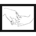 thumbnail image 2 of Emma Scarvey 14x12 Black Modern Wood Framed Wall Art Titled - Gestures in Hand II, 2 of 6