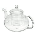 thumbnail image 2 of HHENGYISOUL 800mL/27.1oz Glass Teapot with Removable Infuser Filter, Blooming Loose Leaf Tea Pot, 2 of 7